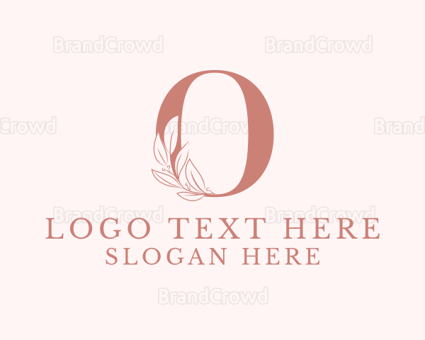 Elegant Leaves Letter O Logo