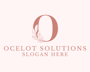 Elegant Leaves Letter O logo design