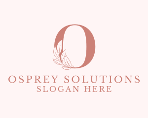 Elegant Leaves Letter O logo design