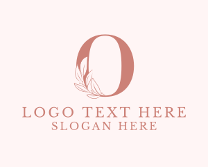 Beauty Parlour - Elegant Leaves Letter O logo design