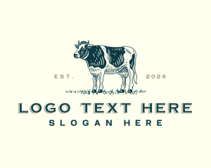 Wagyu - Dairy Cow Cattle logo design