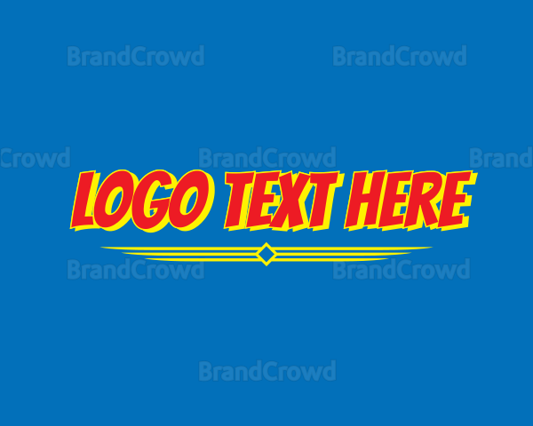 Bold Comic Superhero Logo