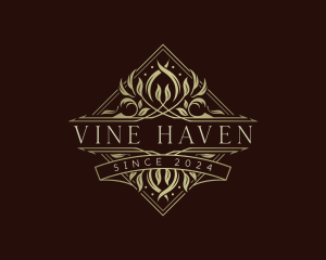 Luxury Ornament Vine logo design