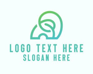 Gradient - Modern Abstract Gradient Elephant logo design