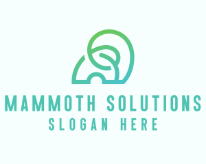 Mammoth - Animal Elephant Zoo logo design