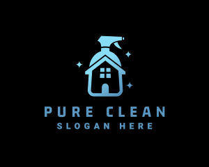 House Cleaning Sprayer logo design