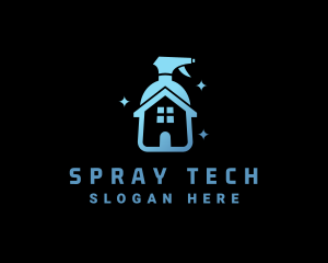 Sprayer - House Cleaning Sprayer logo design