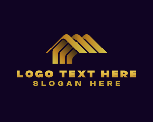 Roofing - House Roofing Realty logo design