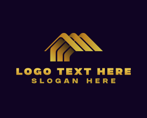 Rental - House Roofing Realty logo design