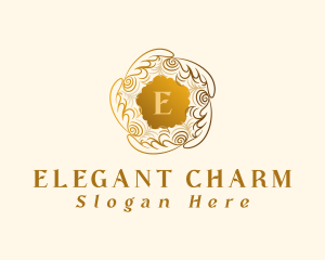 Elegant Boutique Wreath logo design