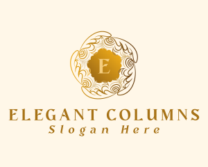 Elegant Boutique Wreath logo design