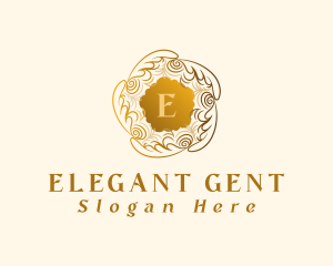 Elegant Boutique Wreath logo design