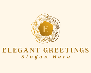 Elegant Boutique Wreath logo design