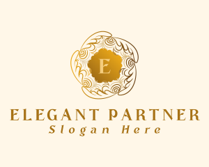 Elegant Boutique Wreath logo design