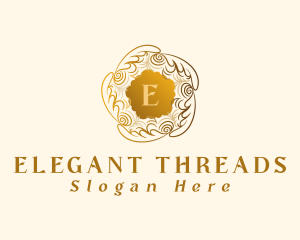 Elegant Boutique Wreath logo design