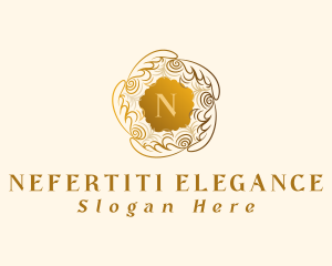 Elegant Boutique Wreath logo design