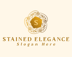 Elegant Boutique Wreath logo design