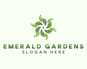 Nature Gardening Leaves logo design