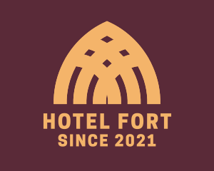 Dome Hotel Accommodation logo design