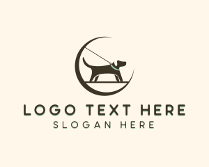 Basset Hound - Dog Training Pet Leash logo design