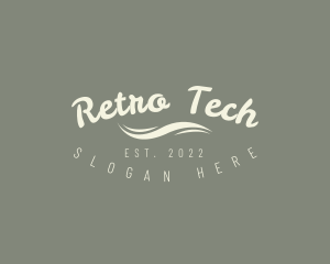 Retro Hipster Apparel logo design