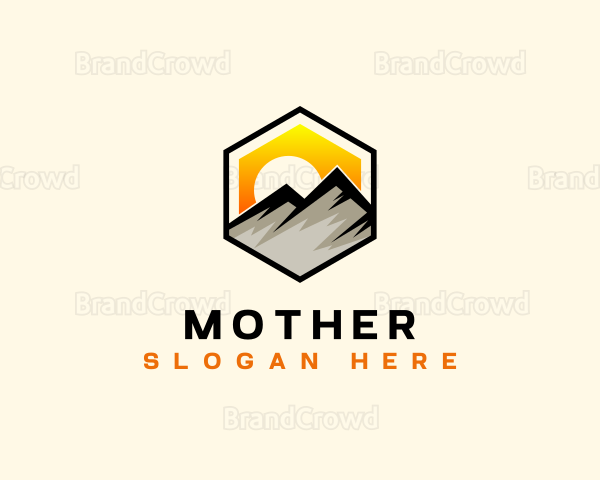 Mountain Sunset Adventure Logo