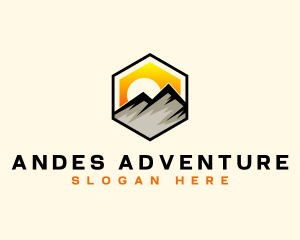 Mountain Sunset Adventure logo design