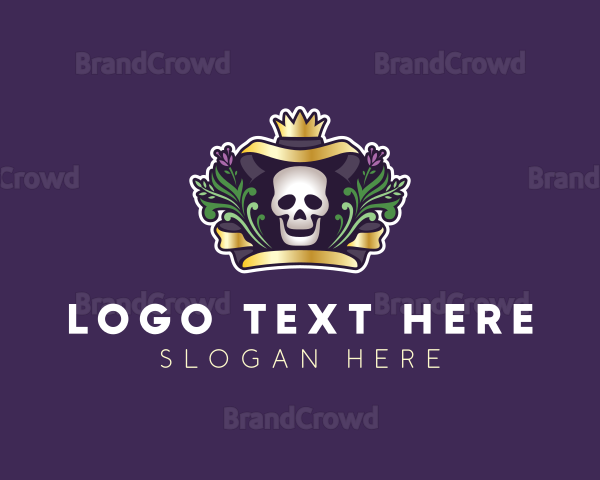 Mexican Dead Skull Logo