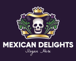 Mexico - Mexican Dead King Skull logo design