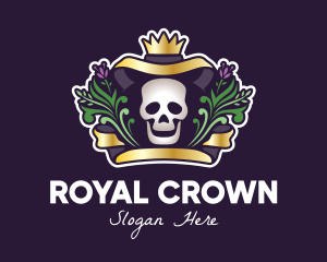 King - Mexican Dead King Skull logo design