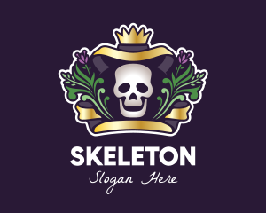 Mexican Dead King Skull logo design