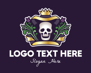 Mexican Dead King Skull Logo