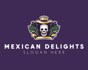 Mexican Dead Skull logo design