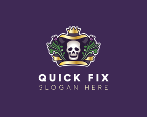 Mexican Dead Skull logo design