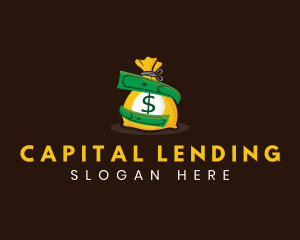 Lending - Money Bag Cash logo design