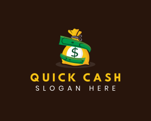 Cash - Money Bag Cash logo design