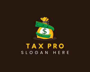 Tax - Money Bag Cash logo design
