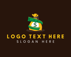 Dollar - Money Bag Cash logo design