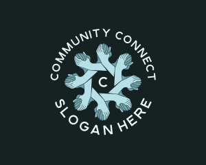 Hand Unity Community logo design