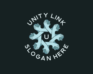 Hand Unity Community logo design