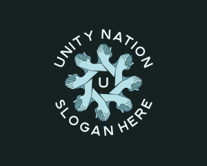 Hand Unity Community logo design