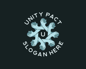 Hand Unity Community logo design