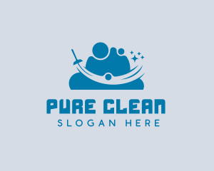 Sanitize - Squeegee Cleaning Sanitation logo design