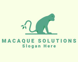 Macaque - Wild Forest Monkey logo design