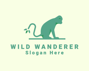 Wild Forest Monkey logo design