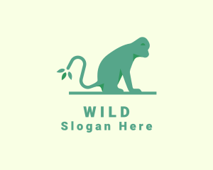 Wild Forest Monkey logo design