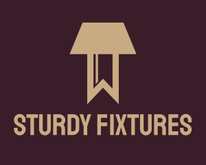 Fixture - Lamp Bookmark Fixture logo design