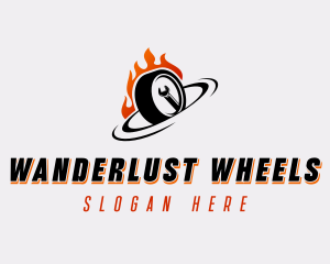 Wheel Wrench Detailing logo design