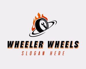 Wheel Wrench Detailing logo design