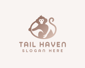 Tail - Monkey Animal Tail logo design